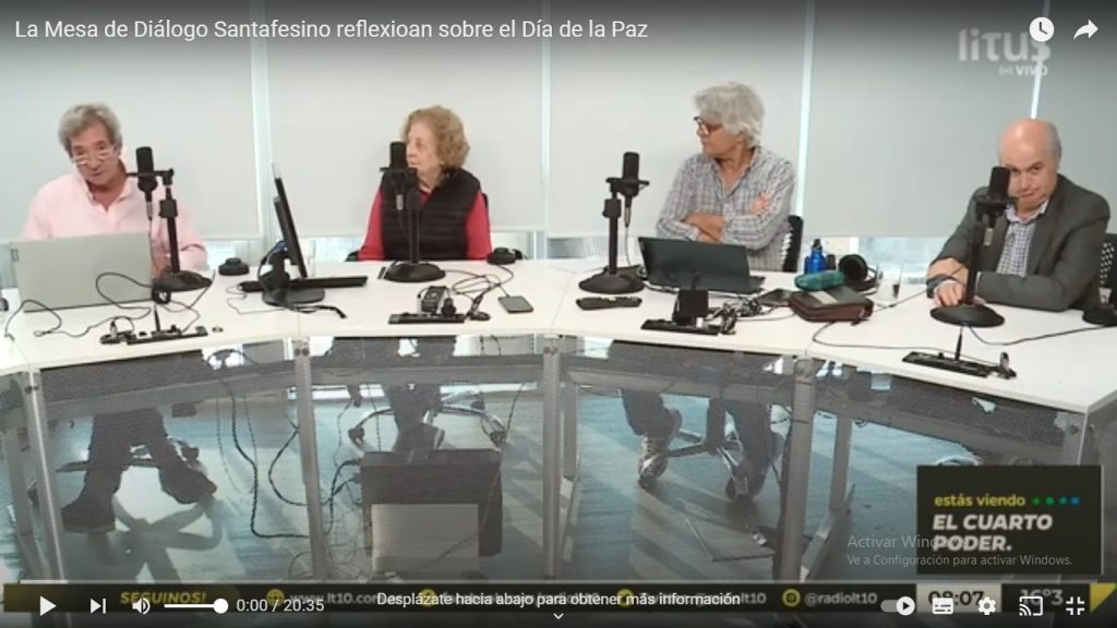 2024 : La Mesa de Diálogo Santafesino reflexiona sobre el Día Internacional de la Paz