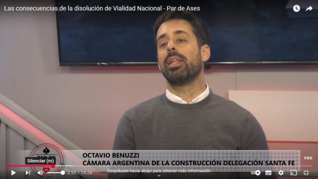 Octavio Benuzzi , Pablo Nasime , sobre la disolución de Vialidad Nacional.