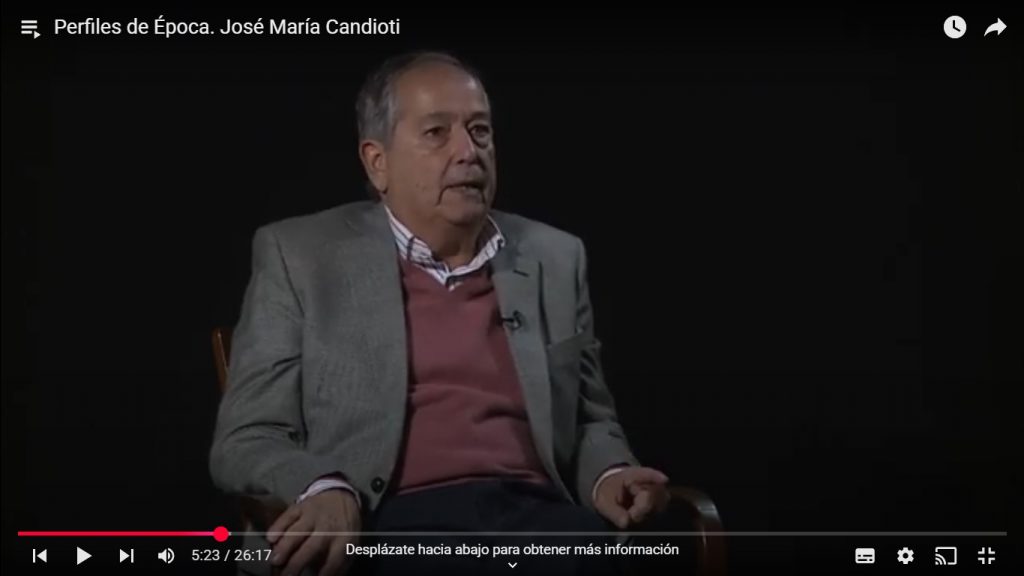 José María Candioti , alumno de Jorge Bergoglio en el Colegio Inmaculada de Santa Fe.