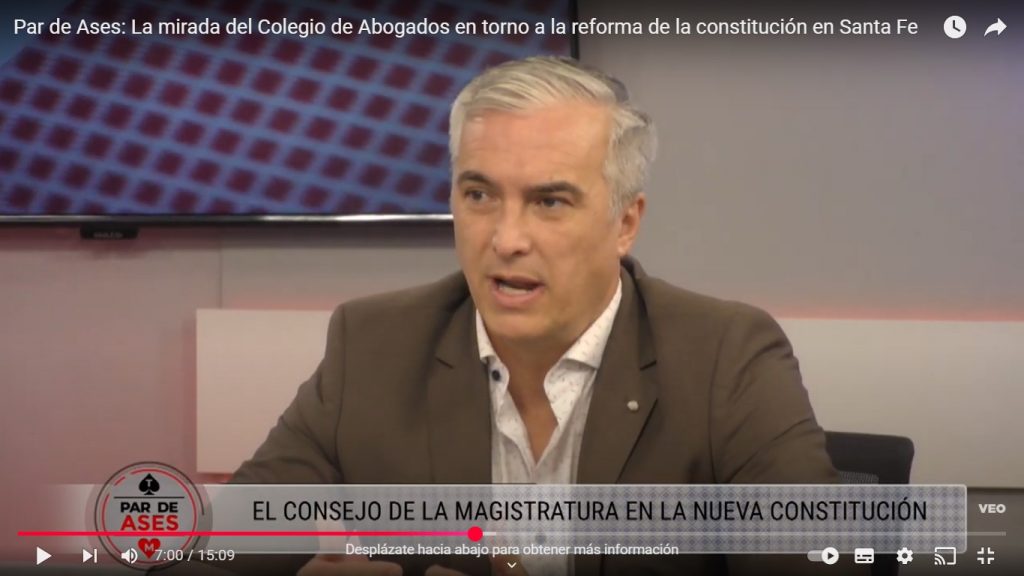 Cristian Werlen ; Magistrados y Abogados ante la Reforma Constitucional de Santa Fe.