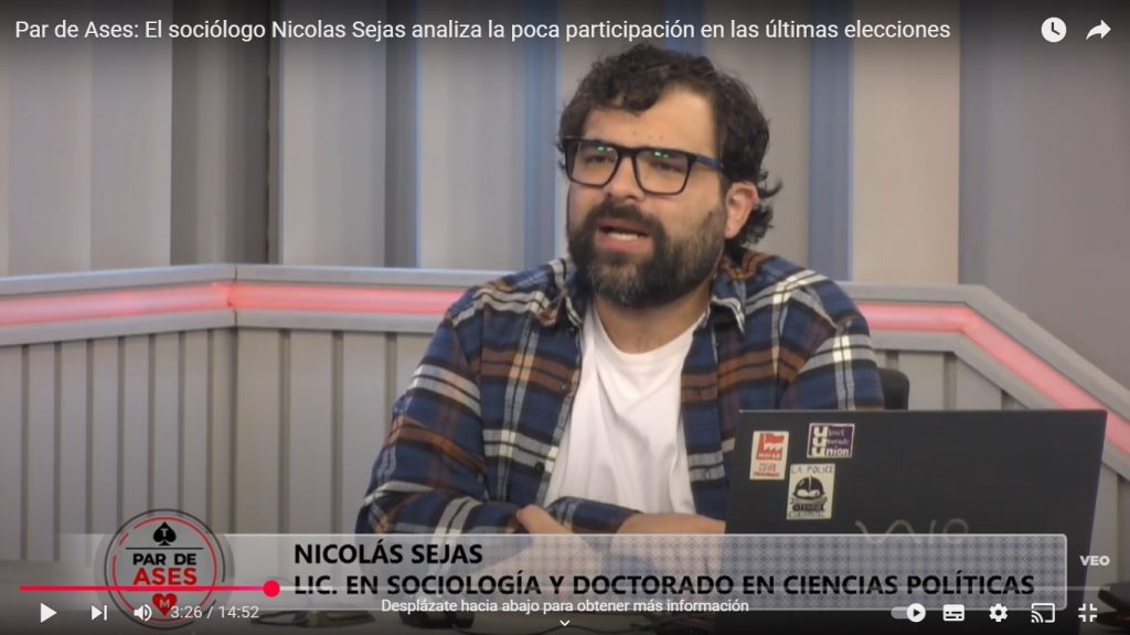 El sociólogo Nicolas Sejas analiza la escasa participación en las últimas elecciones