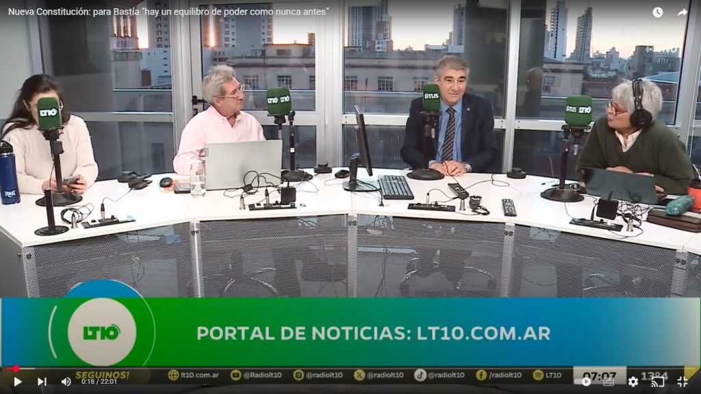 Santa Fe tiene nueva Constitución . Para Faián Bastía “hay un equilibro de poder como nunca antes”