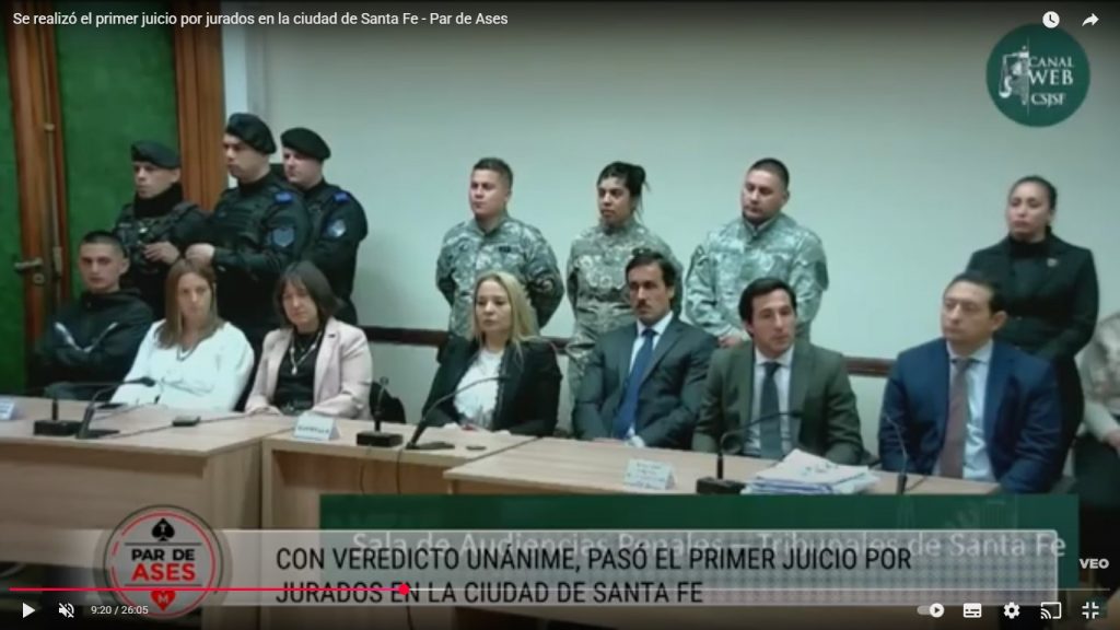 Primer Juicio por Jurados en la ciudad de Santa Fe : Balance