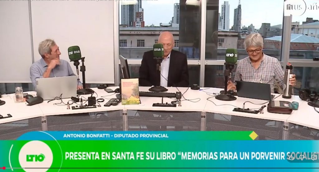 Antonio Bonfatti presenta su libro “Memorias para un porvenir socialista”